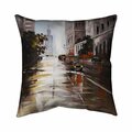 Begin Home Decor 20 x 20 in. Morning Street Scene-Double Sided Print Indoor Pillow 5541-2020-CI243